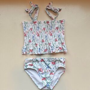 NWOT Janie and Jack Floral Smocked Bikini Set